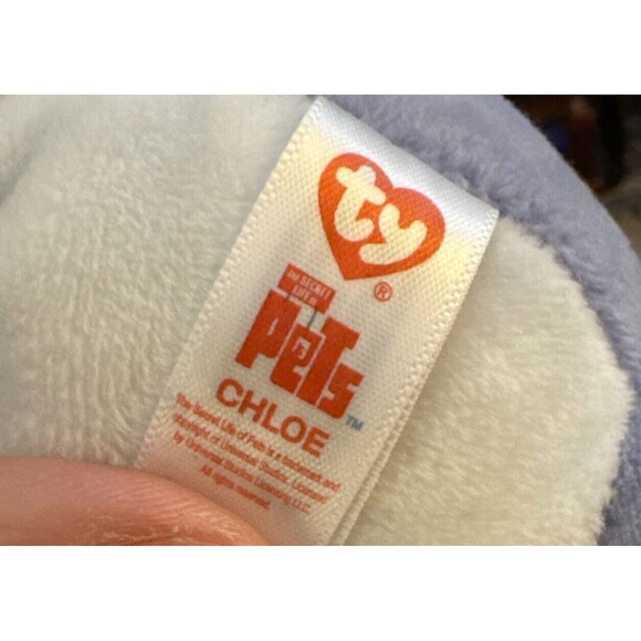 Ty Secret Life of Pets Chloe Cat Plush 6” Purple 2016 Plush Animal Stuffy No Tag - Picture 3 of 10